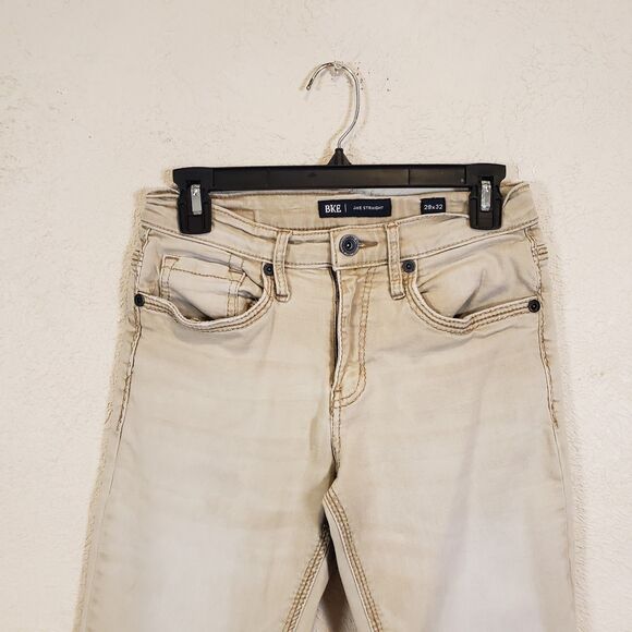 BKE Jeans Men 29 Jake Straight Leg Medium Wash Blue Denim Buckle Western Work - Picture 5 of 10